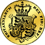 1825 1 Pfund Sovereign Gold Münze Rückseite