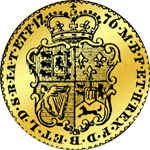 1776 Guinee Gold Münze Rückseite