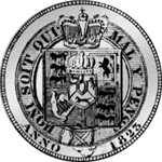 1823 Schilling 1 Münze Silber Rückseite