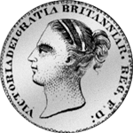 Halber Schilling 1840 Silber Münze