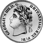 Halber Schilling 1821 Silber Münze