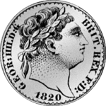 Halber Schilling 1820 Silber Münze