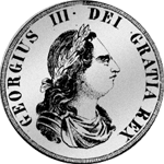 Krone 5 Schilling Silber Münze 1804