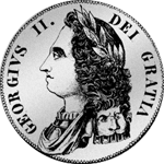 1751 Silber Münze Krone 5 Schilling 
