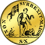 1763 Gold Münze Doppelter Zechino 10 Scudi