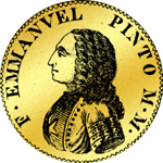 4 facher Zechino 20 Scudi 1767 Gold Münze