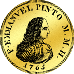 4 facher Gold Zechino 20 Scudi Münze 1765