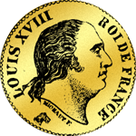 40 Franken Stück Gold Münze 1816