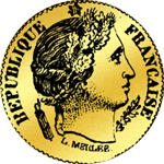 20 Franken Stück Gold Münze 1851