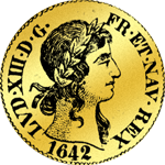 1642 Louisdór Gold Münze