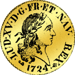 1724 Mixilton Louisdór Gold Münze