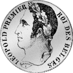 Münze Silber 1844 1 Frank Rückseite