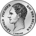 2 1/2 Franken Münze Silber 1848