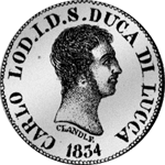 Lira Silber Münze 1834