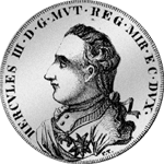 Neuer Scudo 1833 Silber Münze