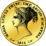 40 Lire Gold Münze 1815