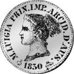 1830 Silber Münze Soldi 5