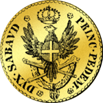 1791 Gold Münze Doppia Nuova 24 alte Lire