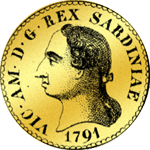 1791 Lire Gold Münze Doppia Nuova 24