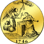 1746 Gold Doppia Savoja Münze 