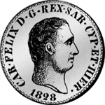 1828 Lira Nuova Silber Münze