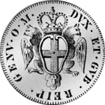 1747 Madonie Doppelte Silber Münze 