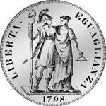 1798 Taler Silber Münze Scudo