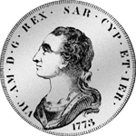 1773 Scudo Nuovo Rückseite Münze Silber