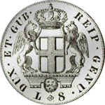 1796 Scudo di Giam Batista Silber Münze