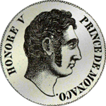 5 Franken Stück Silber Münze 1837