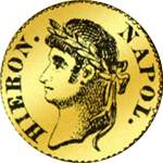1813 Münze Gold Franken Stück 10