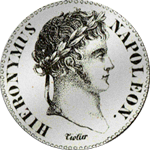 Fünf Franken Silber Münze 1809