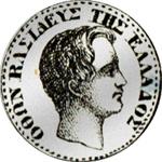 1833 Silber Münze 1/2 Drachmen Stück