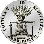 Rückseite Kurant Silber Mark Münze 1789