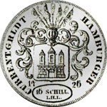 Silber Münze 1726 Kurant Mark