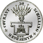 1794 Schilling 2 Mark Stück Silber Münze Doppel Kurant 