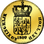 Gold Münze Dukaten 1809