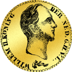 Münze 1842 Gold Gulden Stück 10