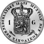 1822 Gulden Stück Münze Silber