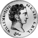 1822 Gulden Stück Münze Rückseite Silber