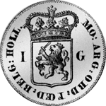 1762 Silber Gulden Stück Münze