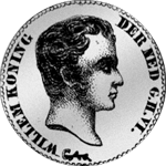 1820 Gulden Stück Silber Münze 1/2