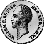 1849 Gulden Stück Silber Münze 1/4