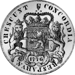 1776 Ruyder Ducaton Münze Silber