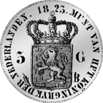 Gulden Stück Silber Münze 3 1823