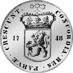1748 Taler Seeländischer Münze Silber