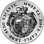 1792 Lüttich Patagon Münze Silber