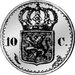 1822 10 Cent Silber Münze