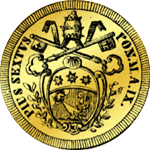 1783 Zechine Gold Münze Rückseite