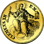 Zechine Gold Münze 1735